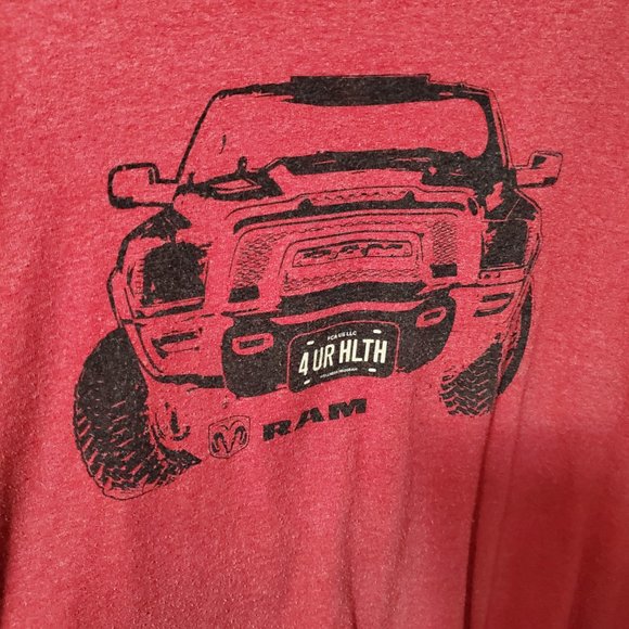 Dodge Ram Men's Red T-Shirt Size XL - Picture 3 of 5